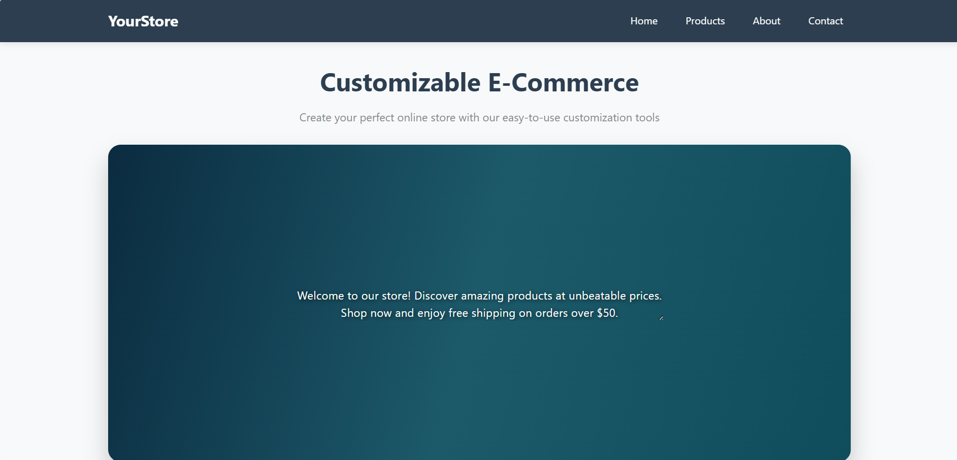 E-commerce Template