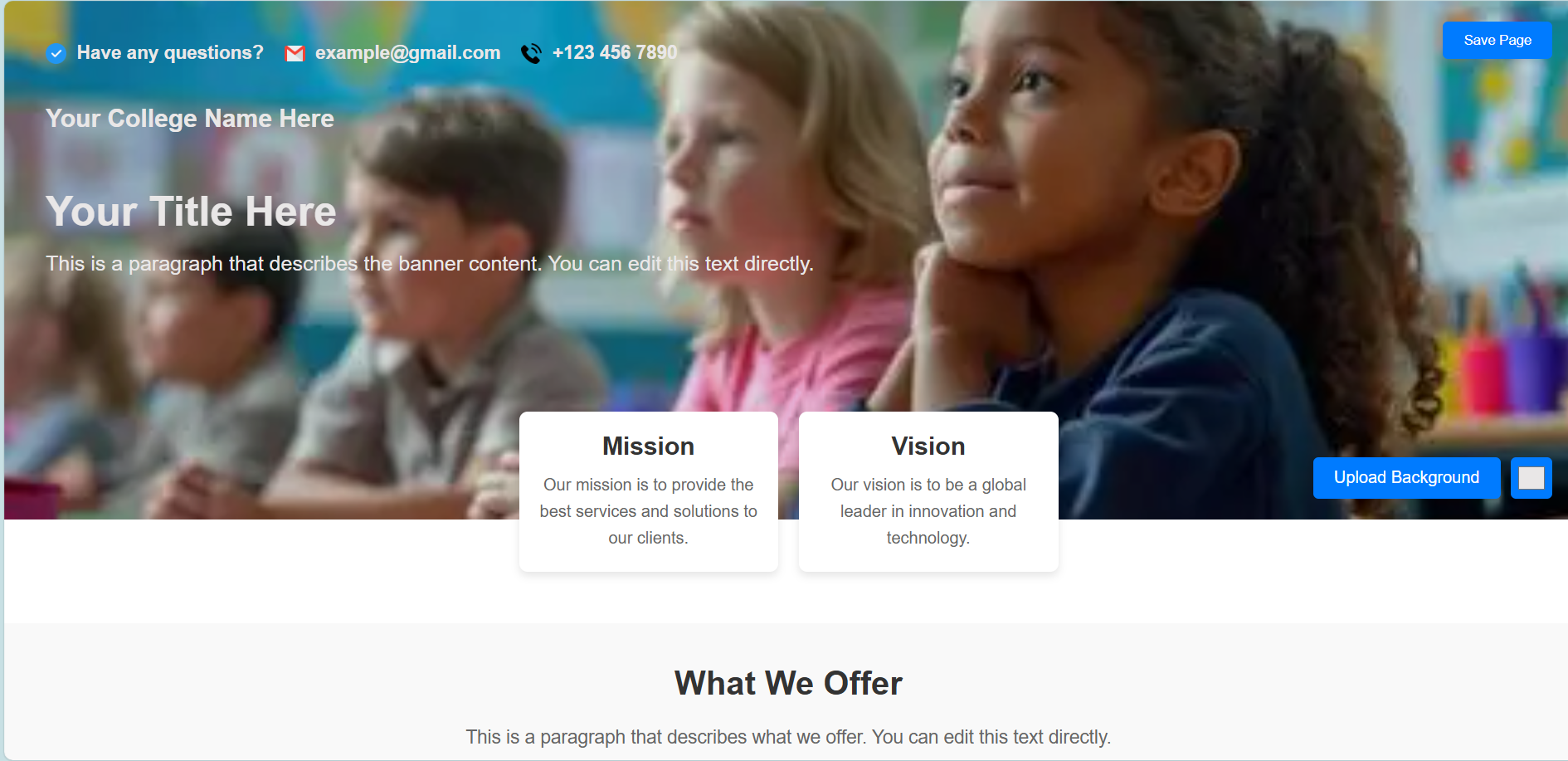 Education Template
